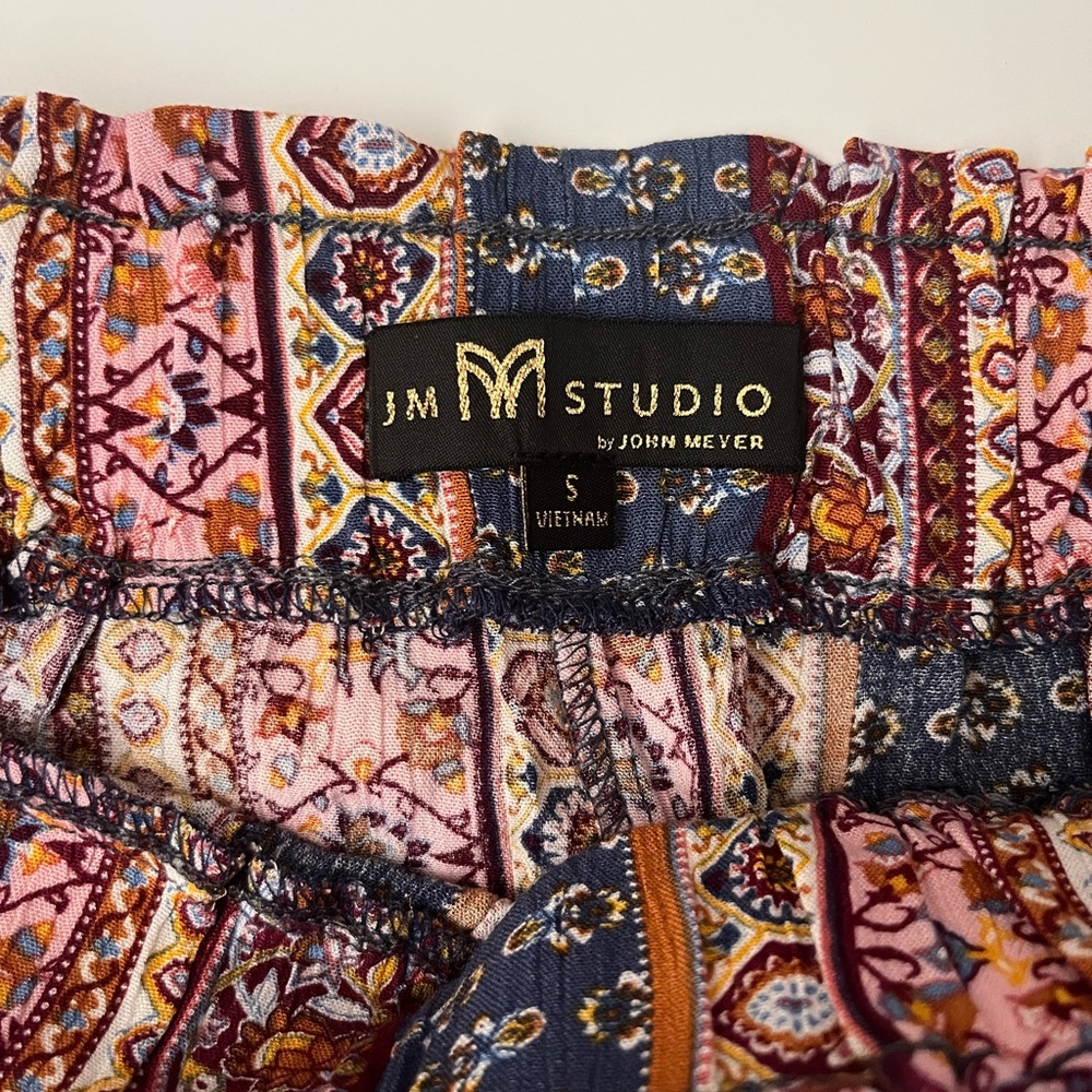 JM Studio By John Meyer | NWT Women’s Boho Wide Leg Cropped Pants - Picture 7 of 8